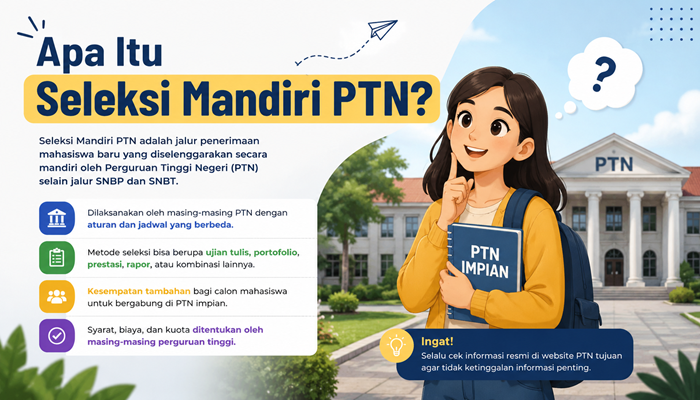 Apa Itu Seleksi Mandiri PTN?