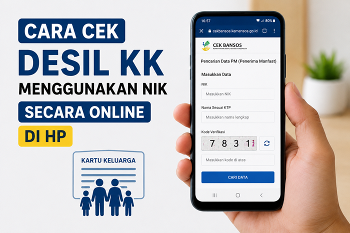 Cara Cek Desil KK Online