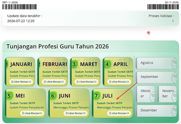 Cara Cek SKTP Juli 2026 di Info GTK