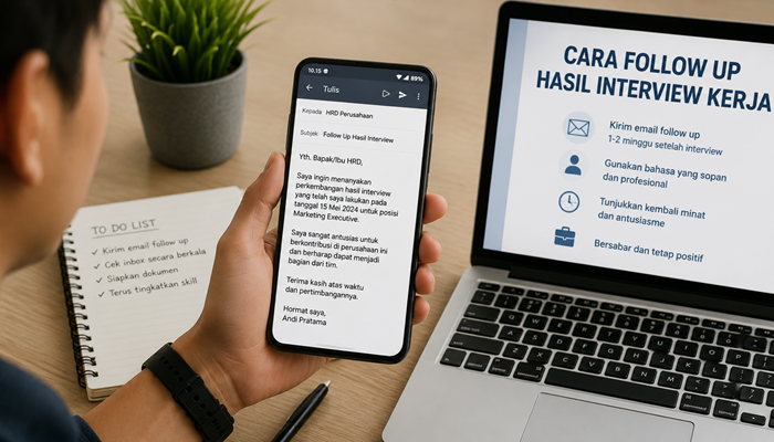 Cara Follow Up Hasil Interview Kerja via WhatsApp dan Email