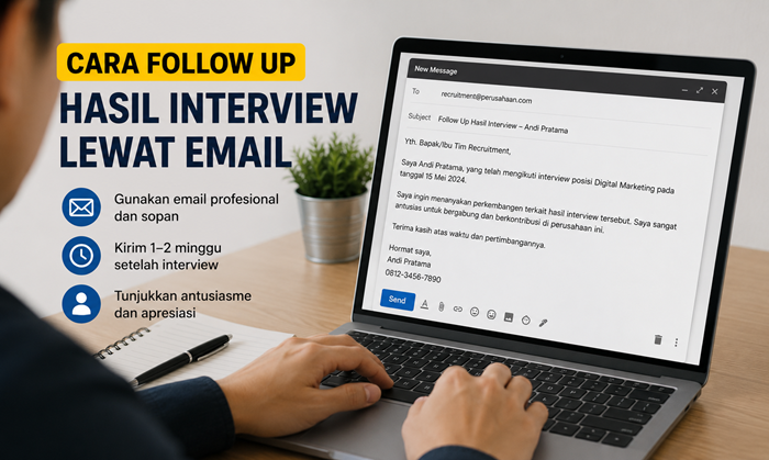 Cara Follow Up Hasil Interview Lewat Email