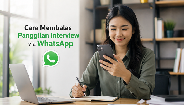 Cara Membalas Panggilan Interview via WhatsApp