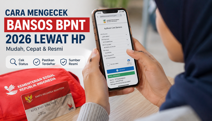 Cara Mengecek Bansos BPNT 2026 Lewat HP