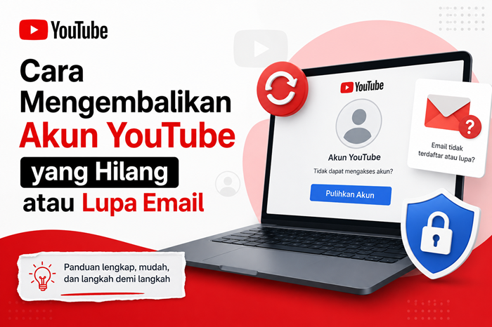 Cara Mengembalikan Akun YouTube yang Hilang atau Lupa Email