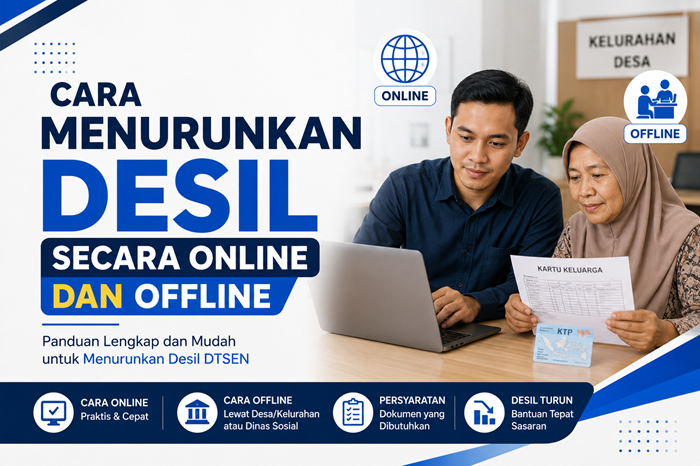 Cara Menurunkan Desil 6–10 Secara Online dan Offline Lewat HP