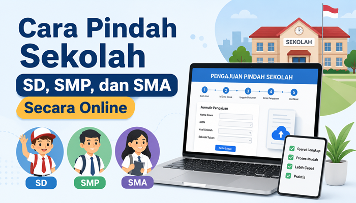 Cara Pindah Sekolah SD, SMP, dan SMA Secara Online