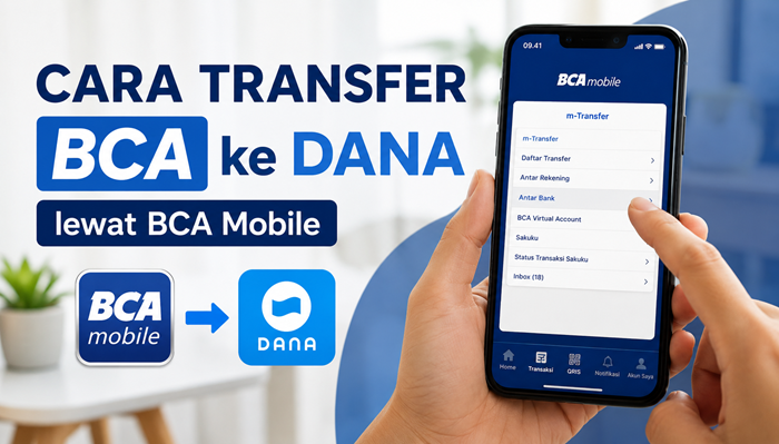 Cara Transfer BCA ke DANA lewat BCA Mobile