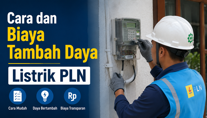 Cara dan Biaya Tambah Daya Listrik PLN Secara Online