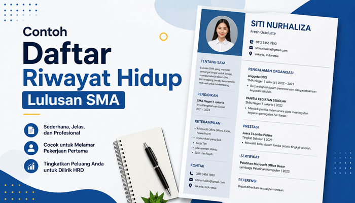 Contoh Daftar Riwayat Hidup Lulusan SMA