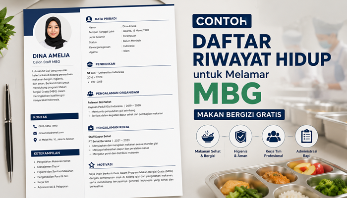 Contoh Daftar Riwayat Hidup untuk Melamar MBG