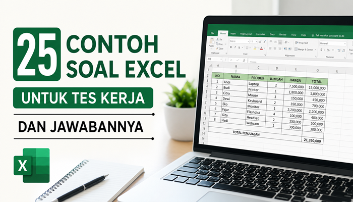 Contoh Soal Excel untuk Tes Kerja dan Jawabannya