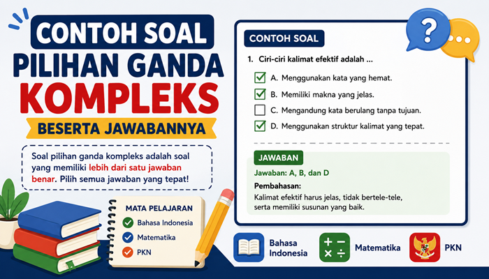 Contoh Soal Pilihan Ganda Kompleks