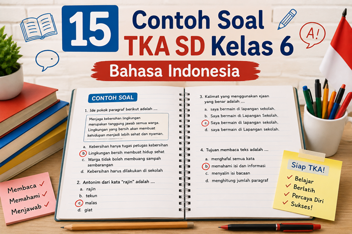 Contoh Soal TKA SD Kelas 6 Bahasa Indonesia