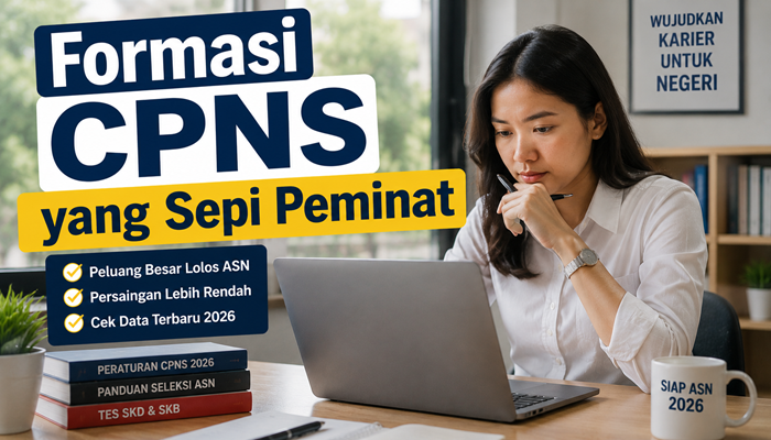 15 Formasi CPNS yang Sepi Peminat: Peluang Besar Lolos ASN!