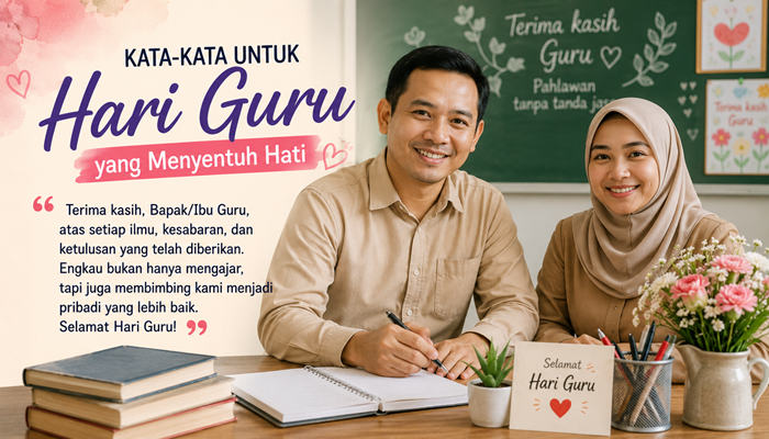 Ucapan Hari Guru Nasional Pendek dan Singkat