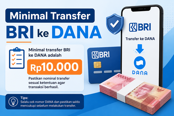 Minimal Transfer BRI ke DANA