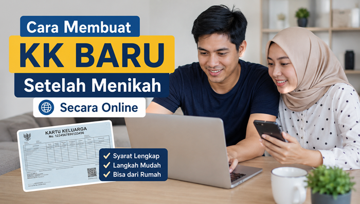 Cara Membuat KK Baru Setelah Menikah Secara Online