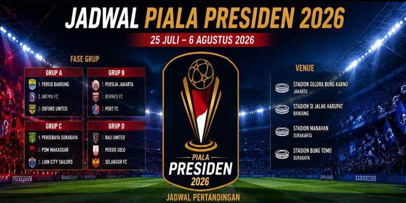 Jadwal Piala Presiden 2026