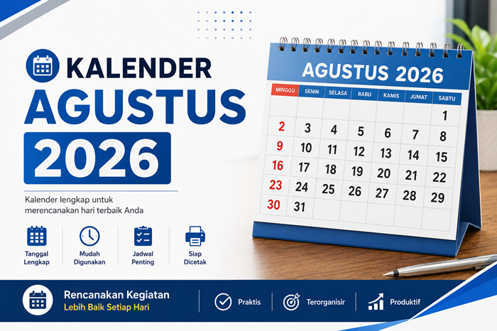 Kalender Agustus 2026 Lengkap: Tanggal Merah dan Hari Libur